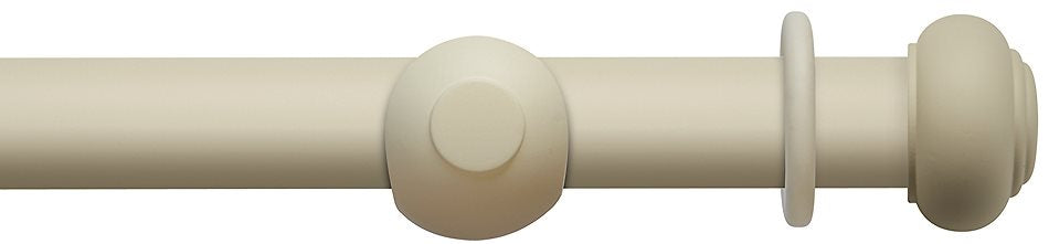 Modern Country 45mm, 55mm Pole, Brushed Cream, Button