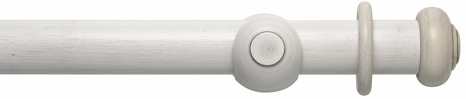 Modern Country 45mm, 55mm Pole, Brushed Ivory, Button