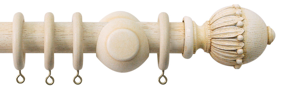 Jones Cathedral 30mm Handcrafted Pole Ivory, Wells