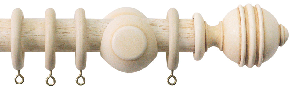 Jones Cathedral 30mm Handcrafted Pole Ivory, Ely