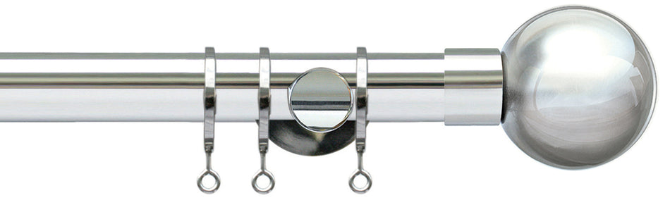 Jones Lunar 28mm Pole Chrome, Sphere Ball