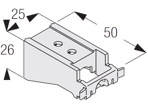 Silent Gliss 3655 Long Nylon Universal Bracket