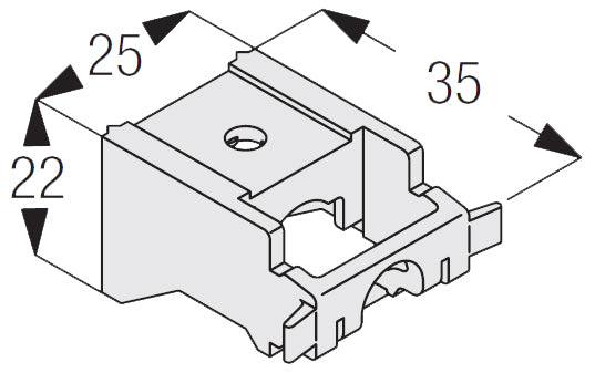 Silent Gliss 3630 Universal Nylon Bracket
