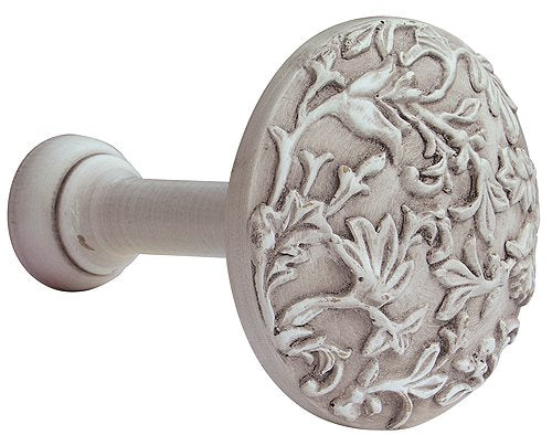 Modern Country Floral Holdback, Brushed Ivory