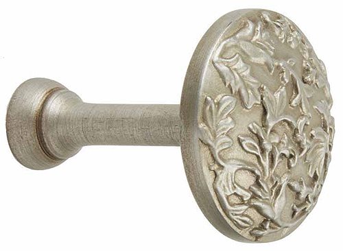 Modern Country Floral Holdback, Satin Silver