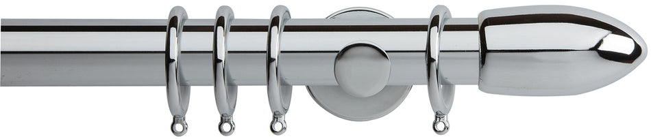 Neo 35mm Pole Chrome Bullet