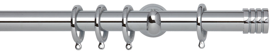 Neo 28mm Pole Chrome Cup Stud