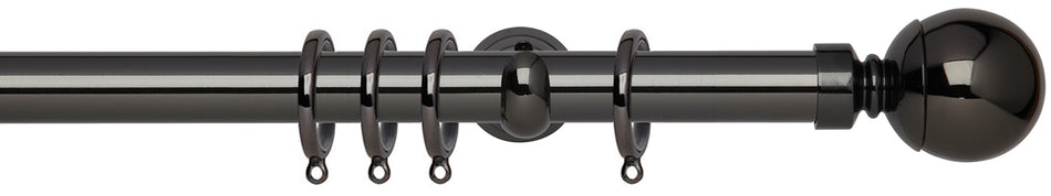 Neo 28mm Pole Black Nickel Cup Ball