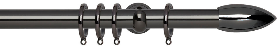 Neo 28mm Pole Black Nickel Cup Bullet