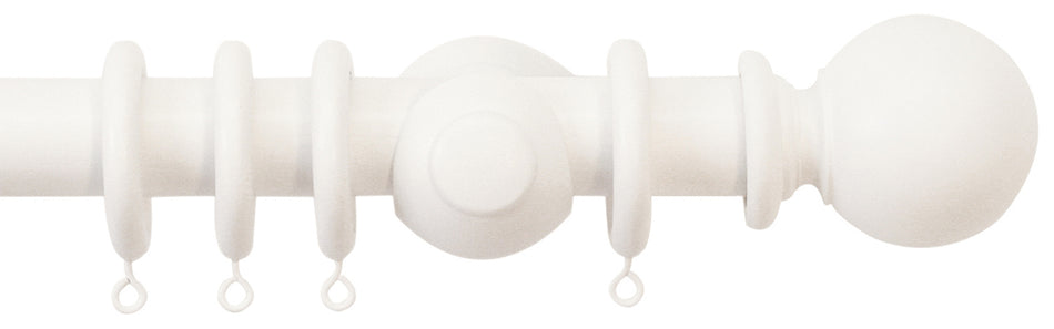 Jones Cathedral 30mm Handcrafted Pole Cotton, Plain Ball