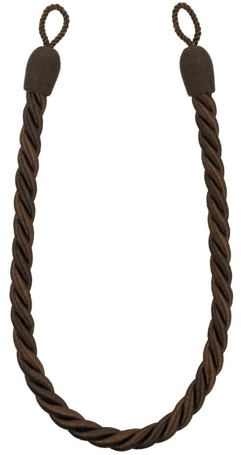 Hallis Sonata Rope Tieback, Chocolate