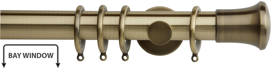 Neo 35mm Bay Window Pole Spun Brass Trumpet