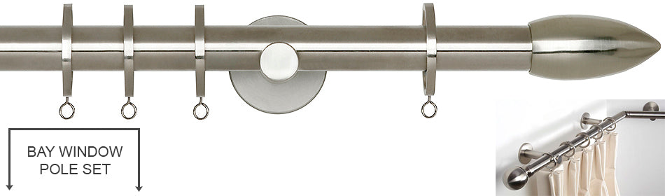 Neo 19mm Bay Window Pole Stainless Steel Bullet