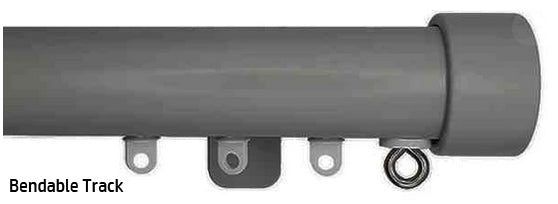 Cameron Fuller System Round38 Bendable Curtain Track Endcap Slate