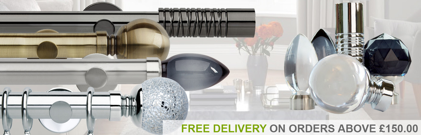 All Metal Curtain Poles